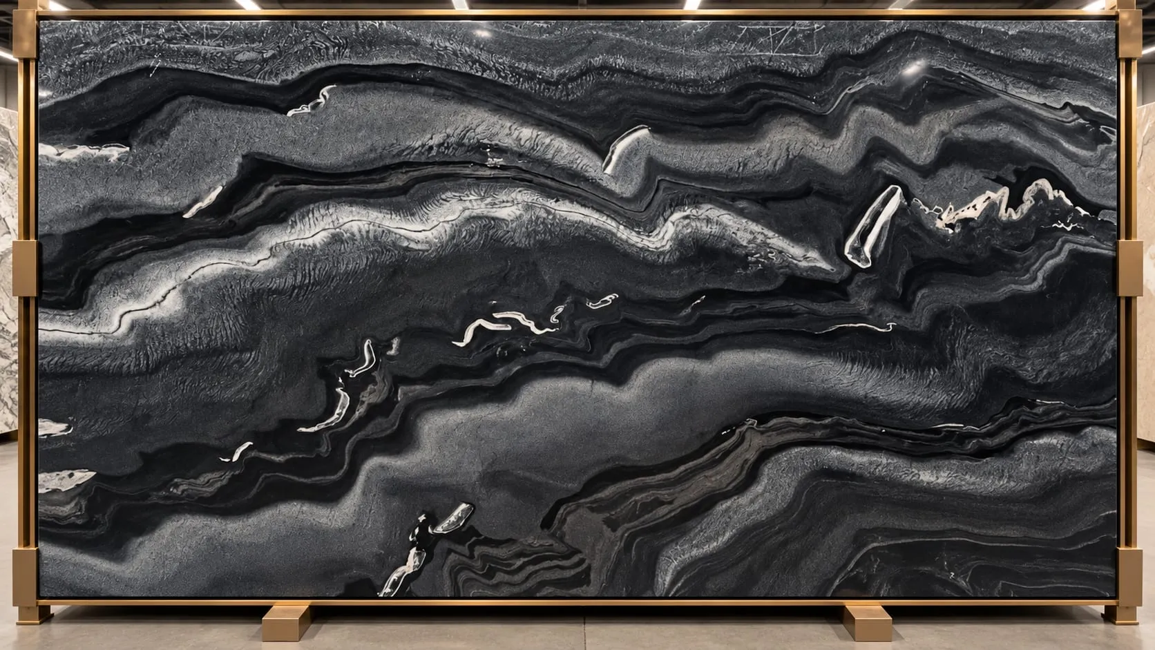 Black Magic marble slab