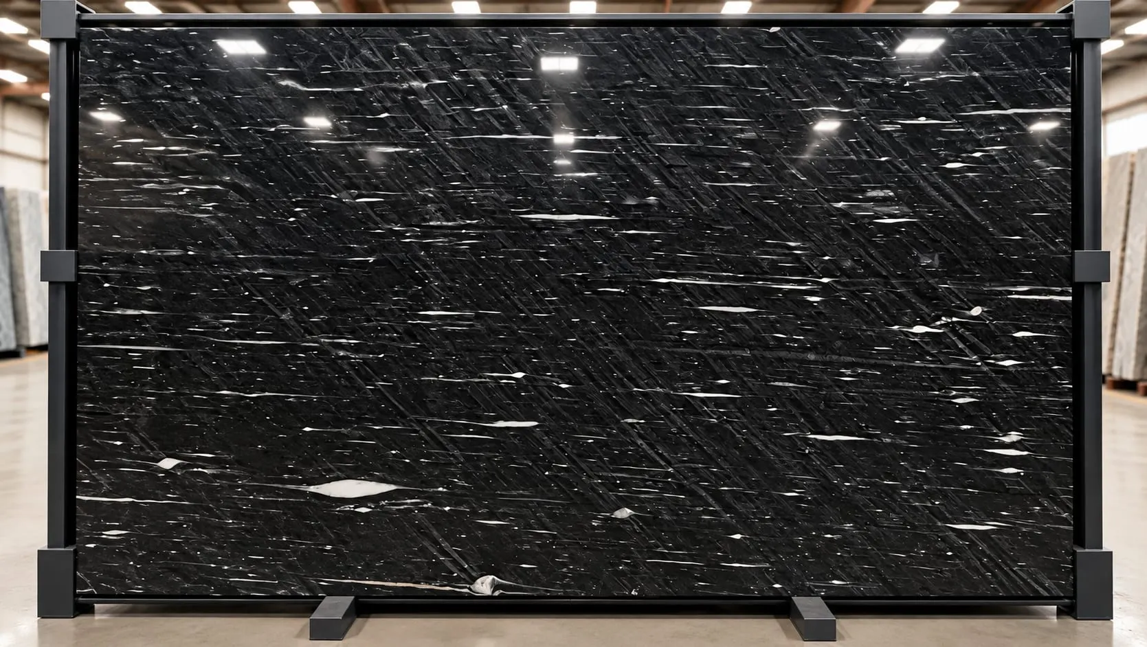 Cygnus Black granite slab