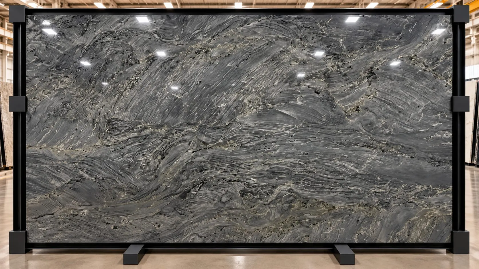London Grey quartzite slab