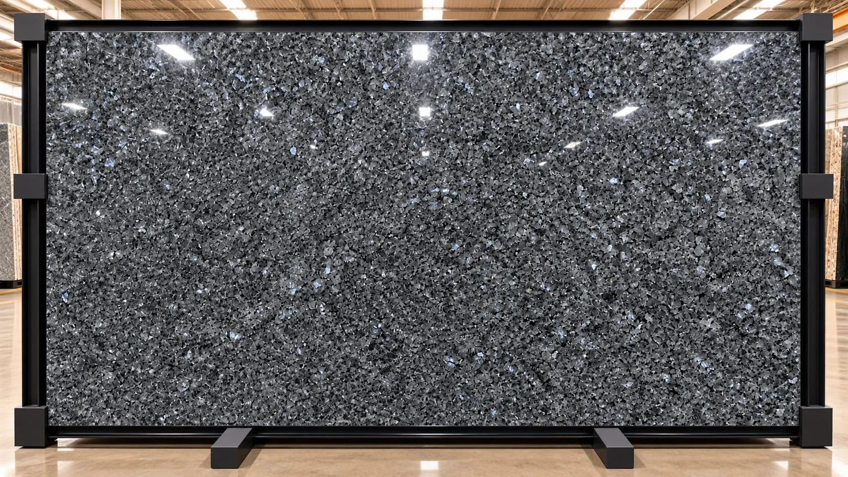 Luna Pearl granite slab