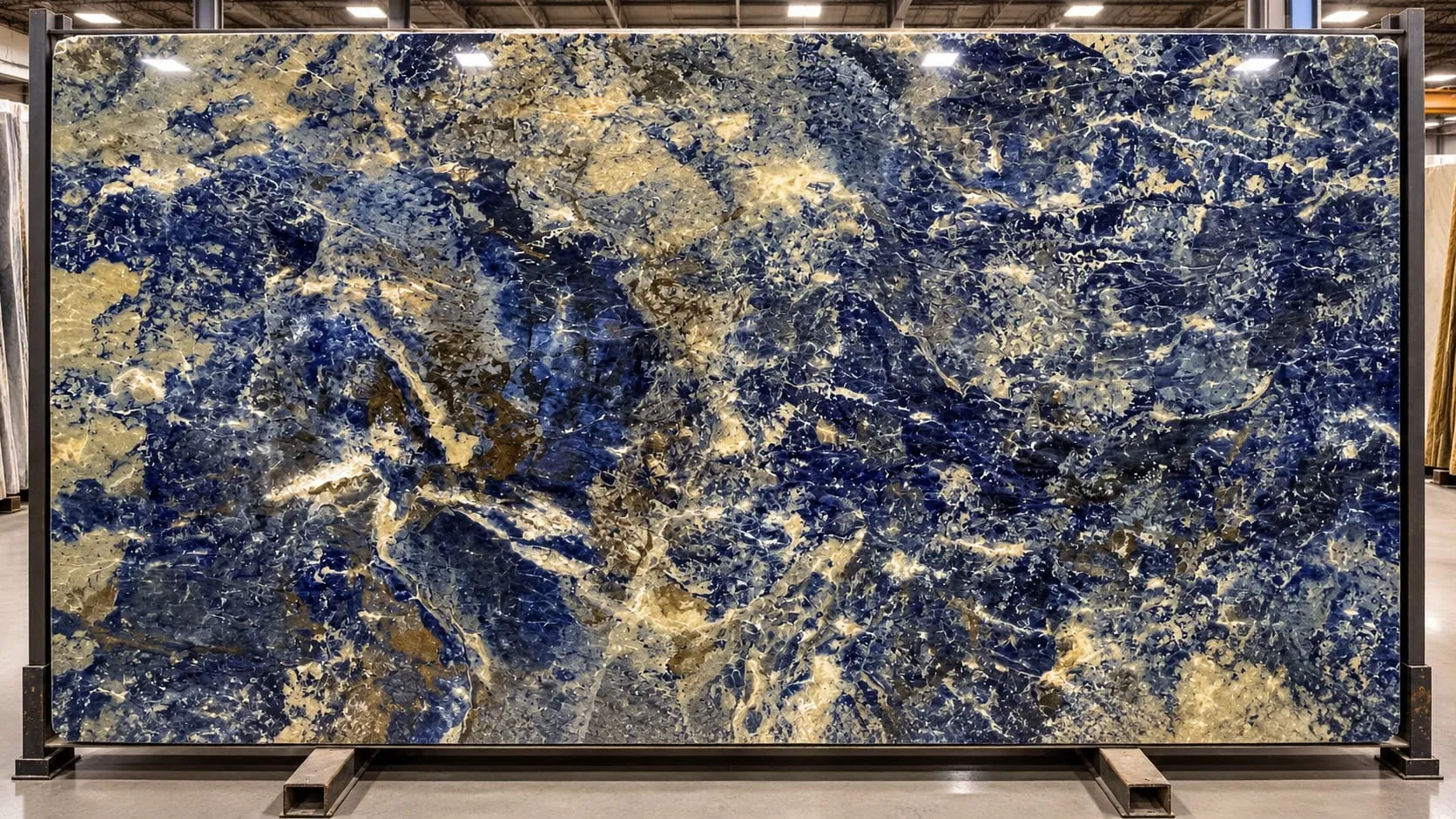 Sodalite granite slab