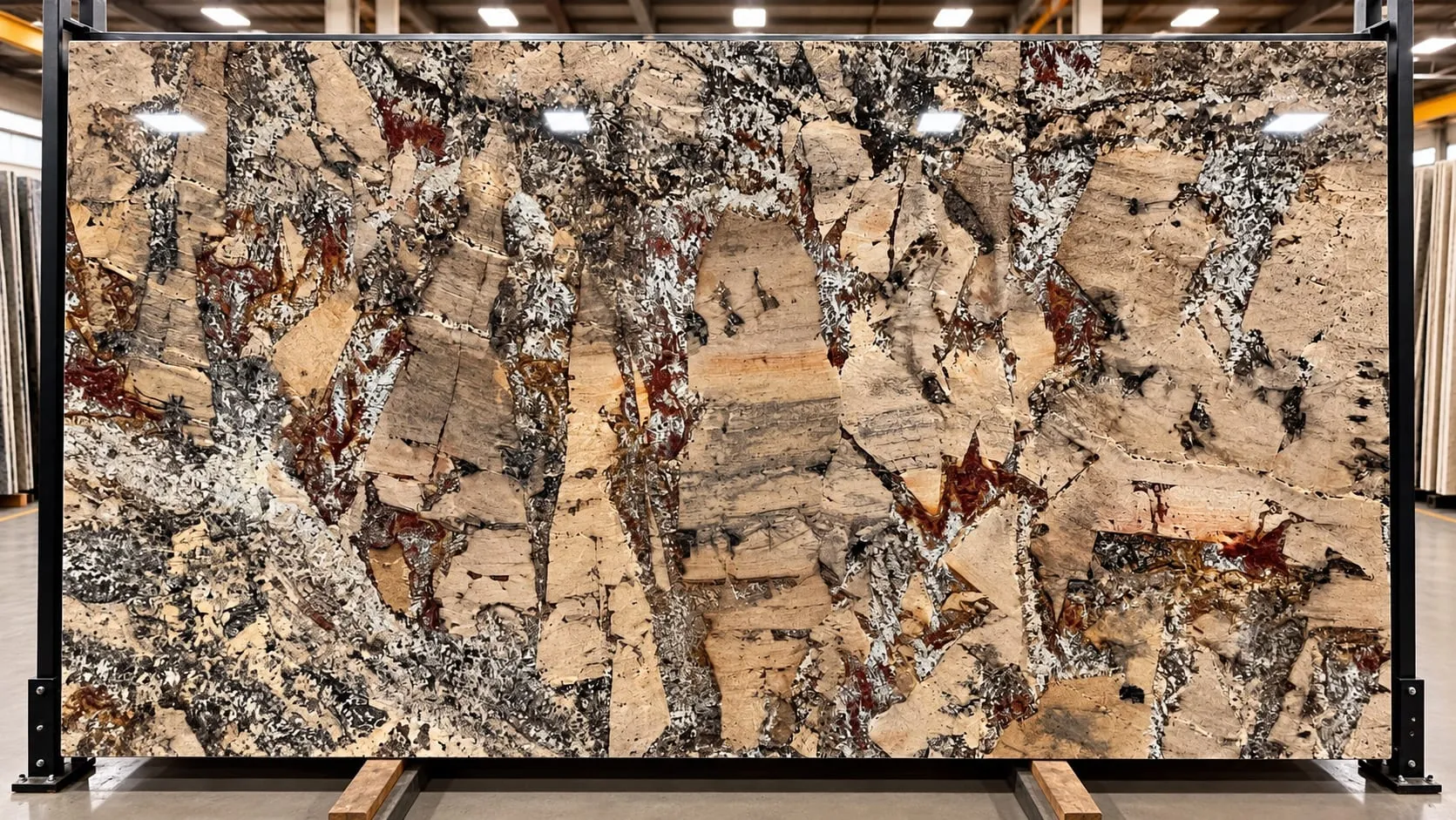 Timber Bordeaux granite slab