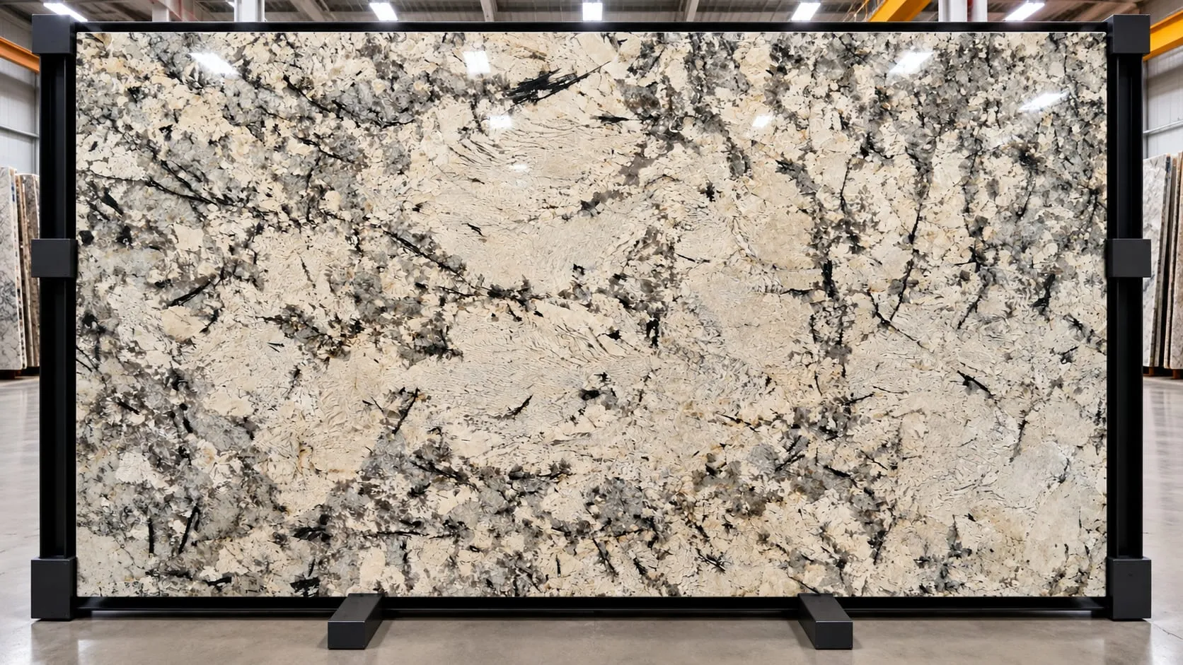 Tourmaline White granite slab